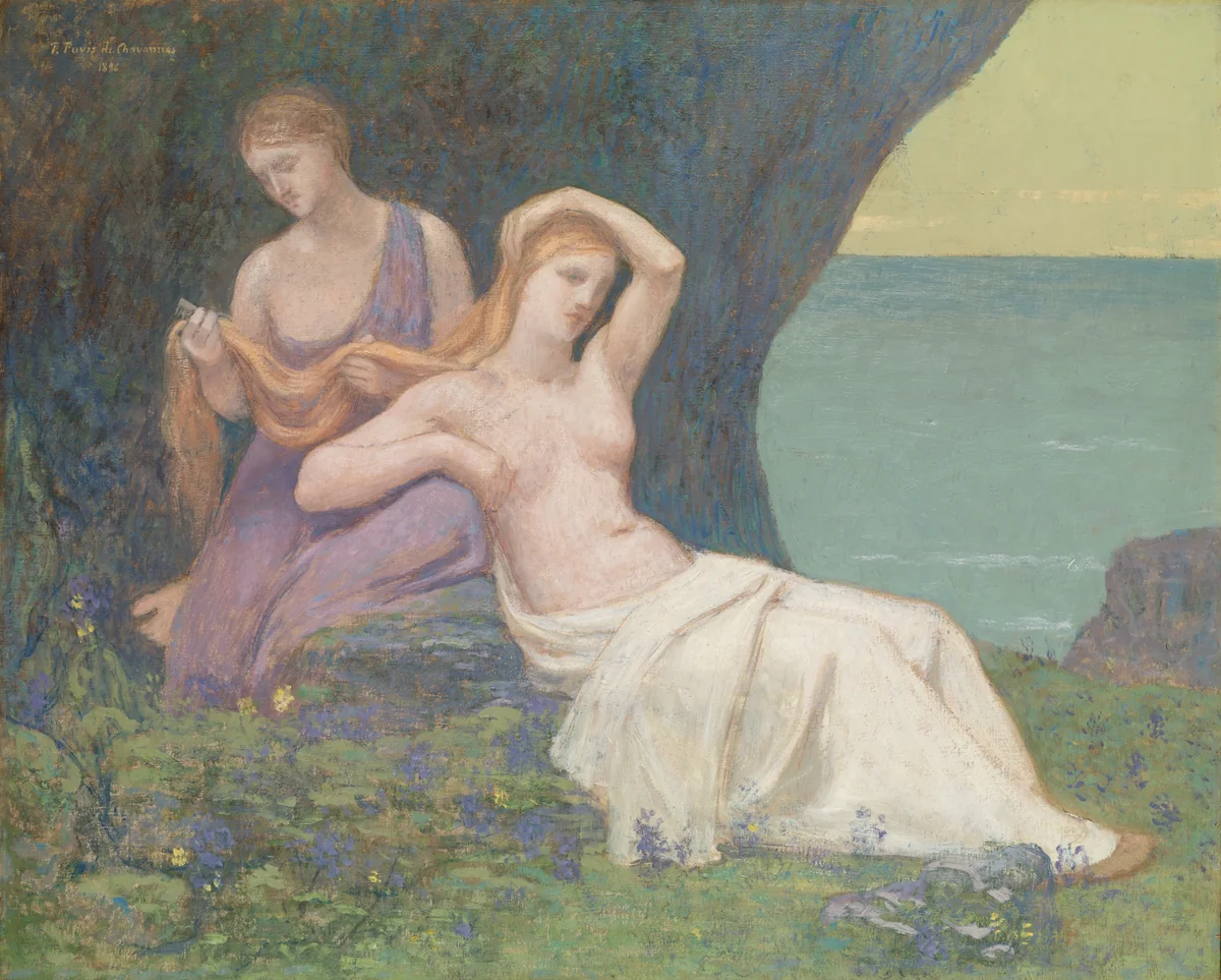 In the Heather by Pierre Puvis de Chavannes, painting, 1896