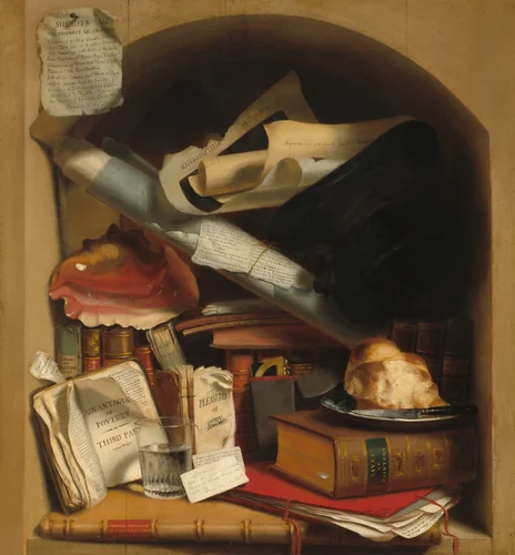 Poor Artist's Cupboard by Charles Bird King, painting, 1810-1820