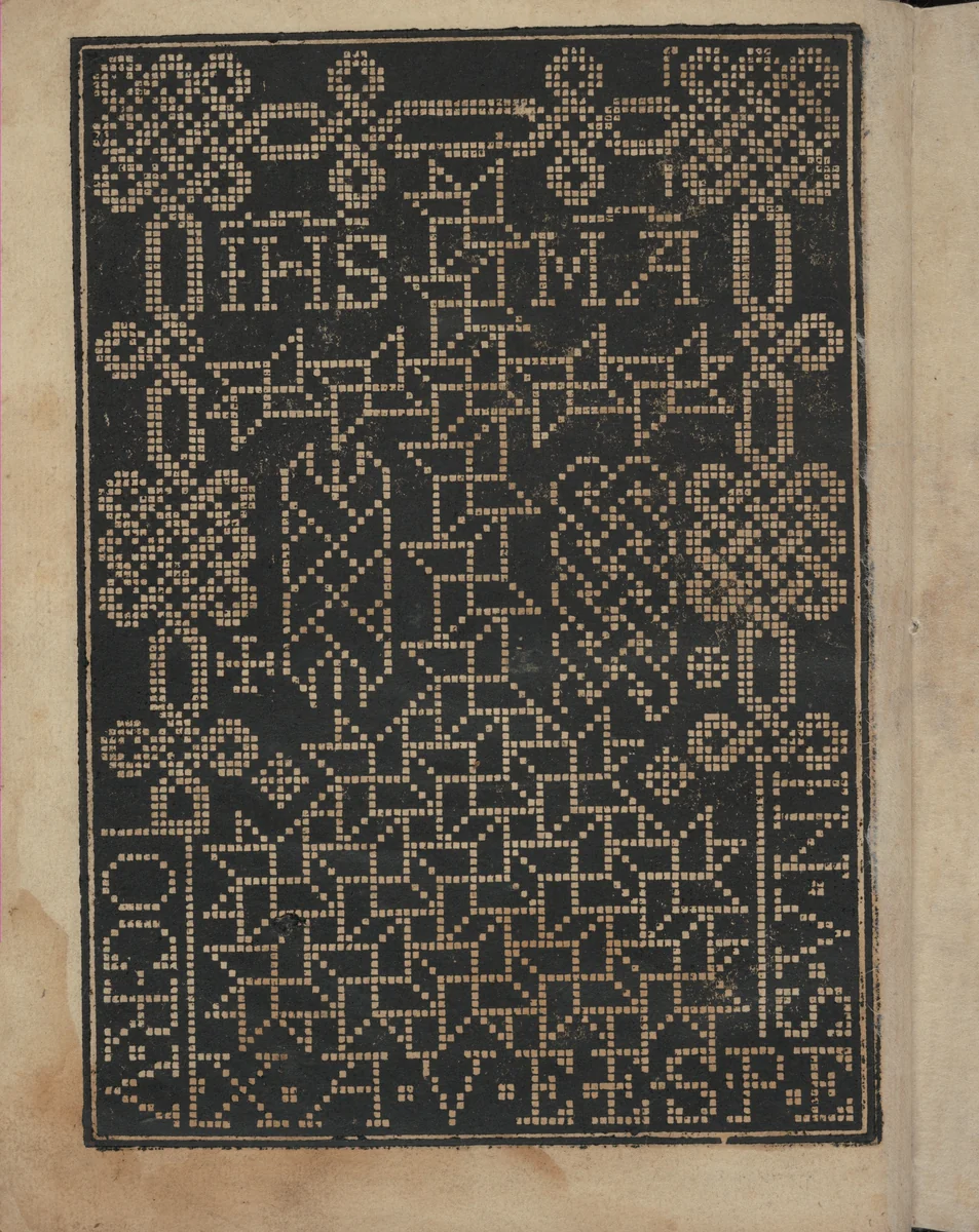Libbretto nouellamete composto per maestro Domenico da Sera...lauorare di ogni sorte di punti, page 21 (verso) by Domenico da Sera, book, 1532