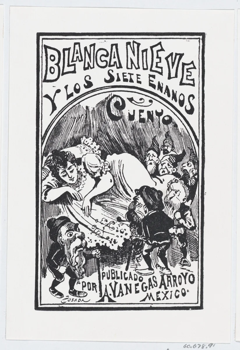 Snow White and the Seven Dwarfs by José Guadalupe Posada, print