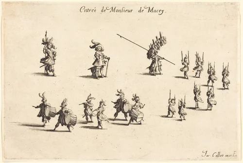 Entry of M. de Macey by Jacques Callot, print, 1627