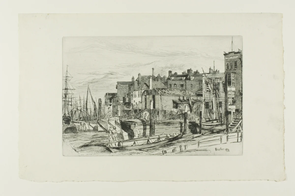 Thames Police by James McNeill Whistler, print, 1859