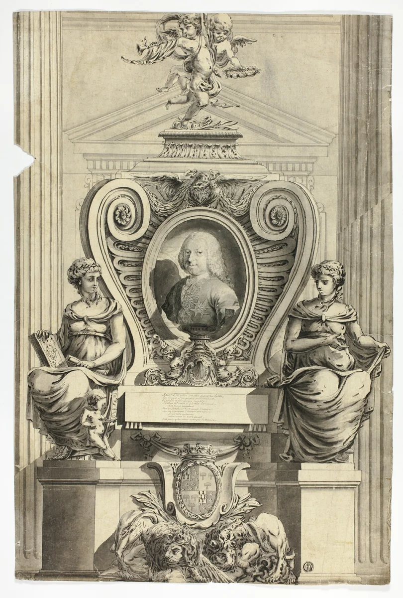 Tomb of Marquis Saint-Florentin by Unknown Artist, drawing, 1700-1799