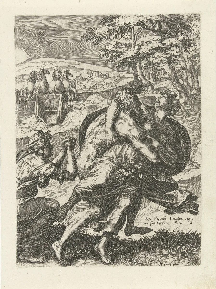 Roof van Proserpina by Cornelis Cort, print, 1565