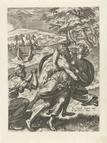 Roof van Proserpina by Cornelis Cort, print, 1565