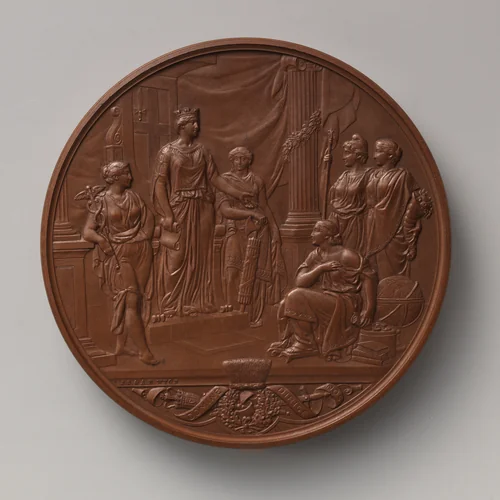 The Opening of the New Council Chamber of the Guildhall, London, October 2, 1884 by Joseph Shepherd Wyon, metalwork, 1884