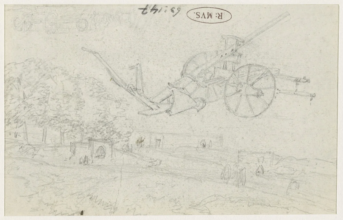 Ploeg by Georges Michel, drawing, 1773-1843