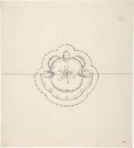 Design for a Plate by anonymous, drawing, 1765-1795