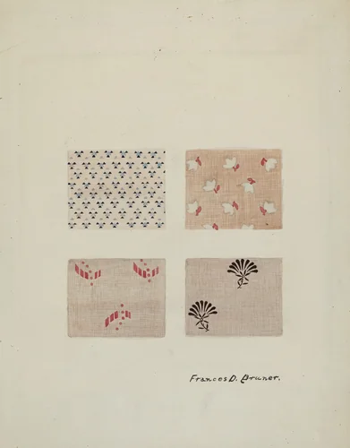 Printed Textiles by Frances Bruner, index of american design, 1935-1942