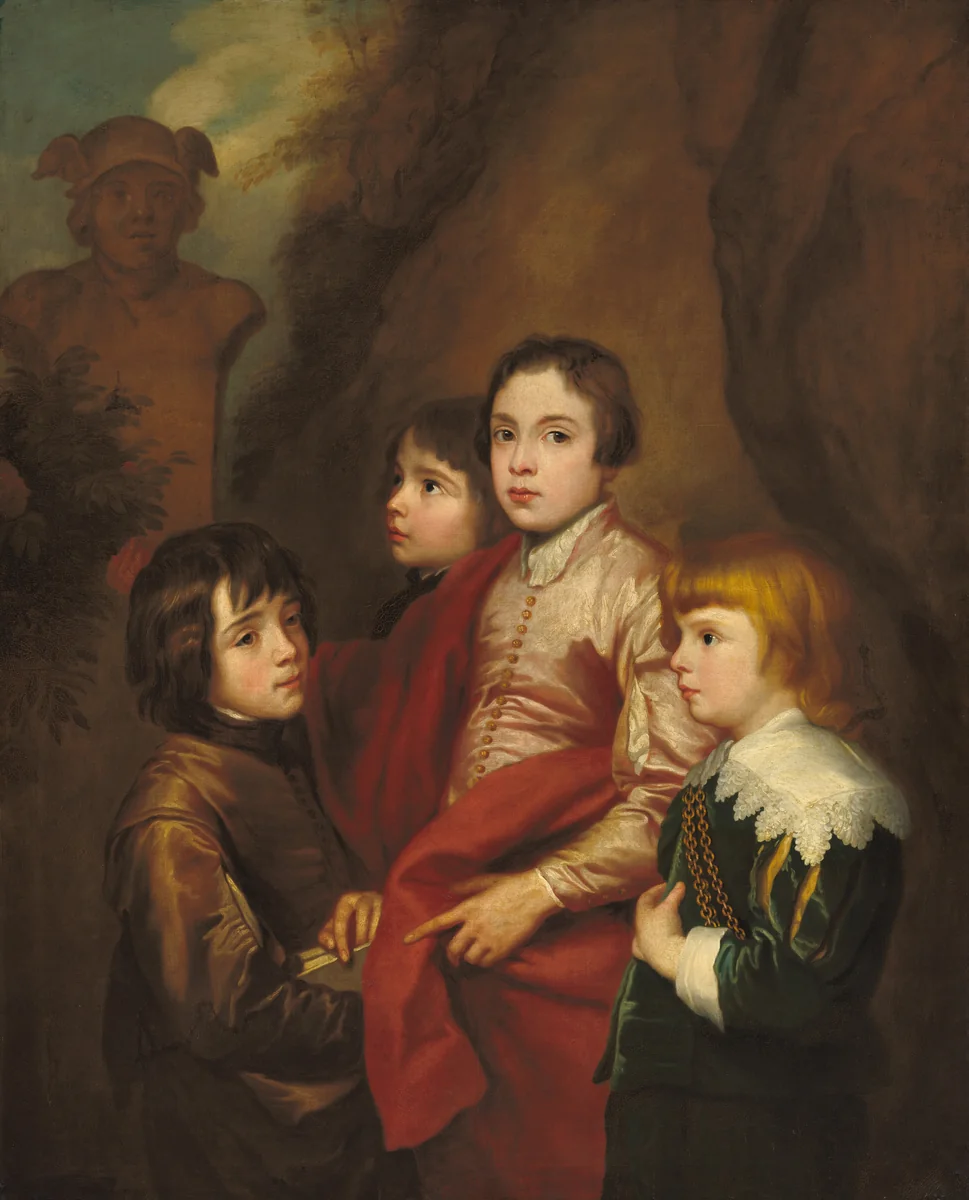 Group of Four Boys by Sir Anthony van Dyck, painting, 1625-1674
