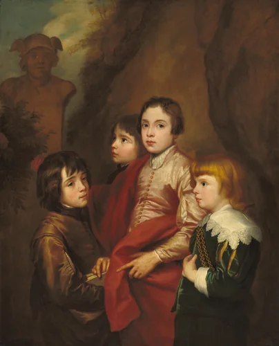 Group of Four Boys by Sir Anthony van Dyck, painting, 1625-1674