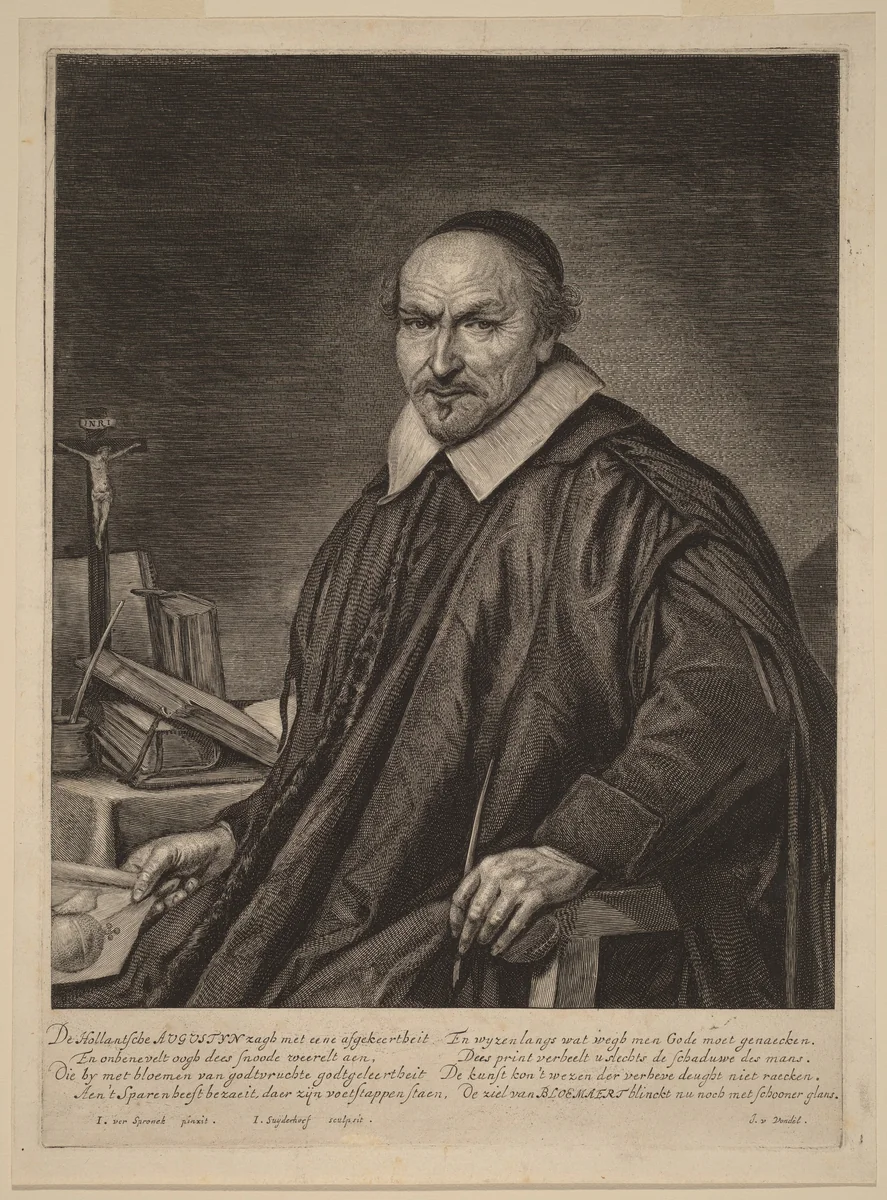 Augustyn Bloemaert by Jonas Suyderhoff, print, 1613-1686