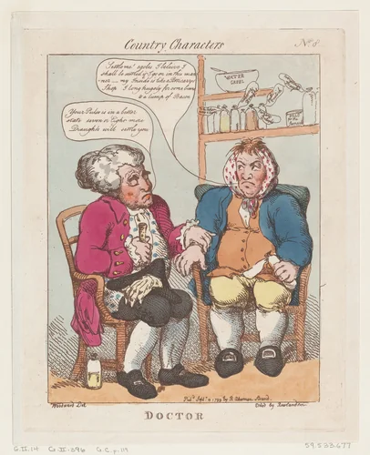 Doctor by Thomas Rowlandson, print, 1799
