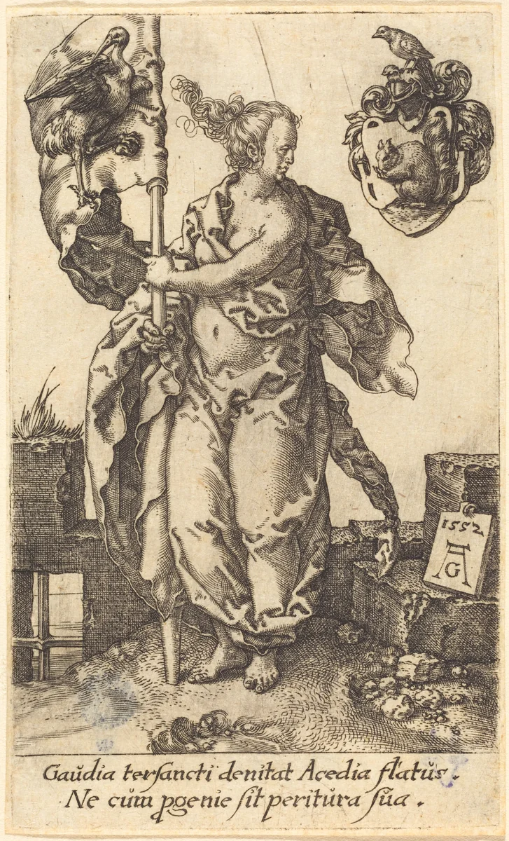 Diligence by Heinrich Aldegrever, print, 1552