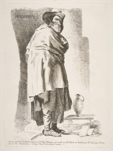 Menippus, after Velázquez by Goya, print, 1778