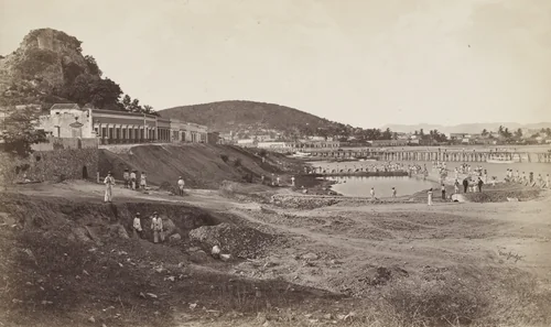 Wharf, Mazatlan by Eadweard Muybridge, photograph, 1875