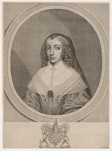 Henrietta Maria by William Faithorne, print, 1664-1674