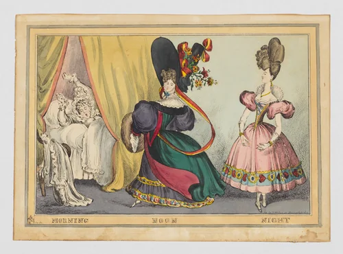 Morning Noon and Night by William Heath, print, 1824-1834