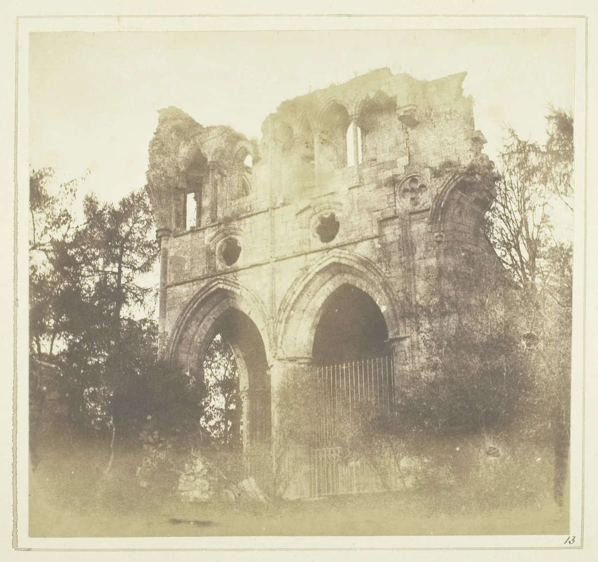 The Tomb of Sir W. Scott, in Dryburgh Abbey by William Henry Fox Talbot, photograph, 1844