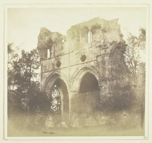 The Tomb of Sir W. Scott, in Dryburgh Abbey by William Henry Fox Talbot, photograph, 1844