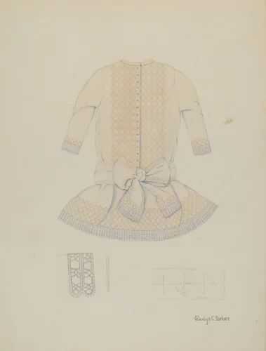 Child's Dress by Gladys C. Parker, index of american design, 1936