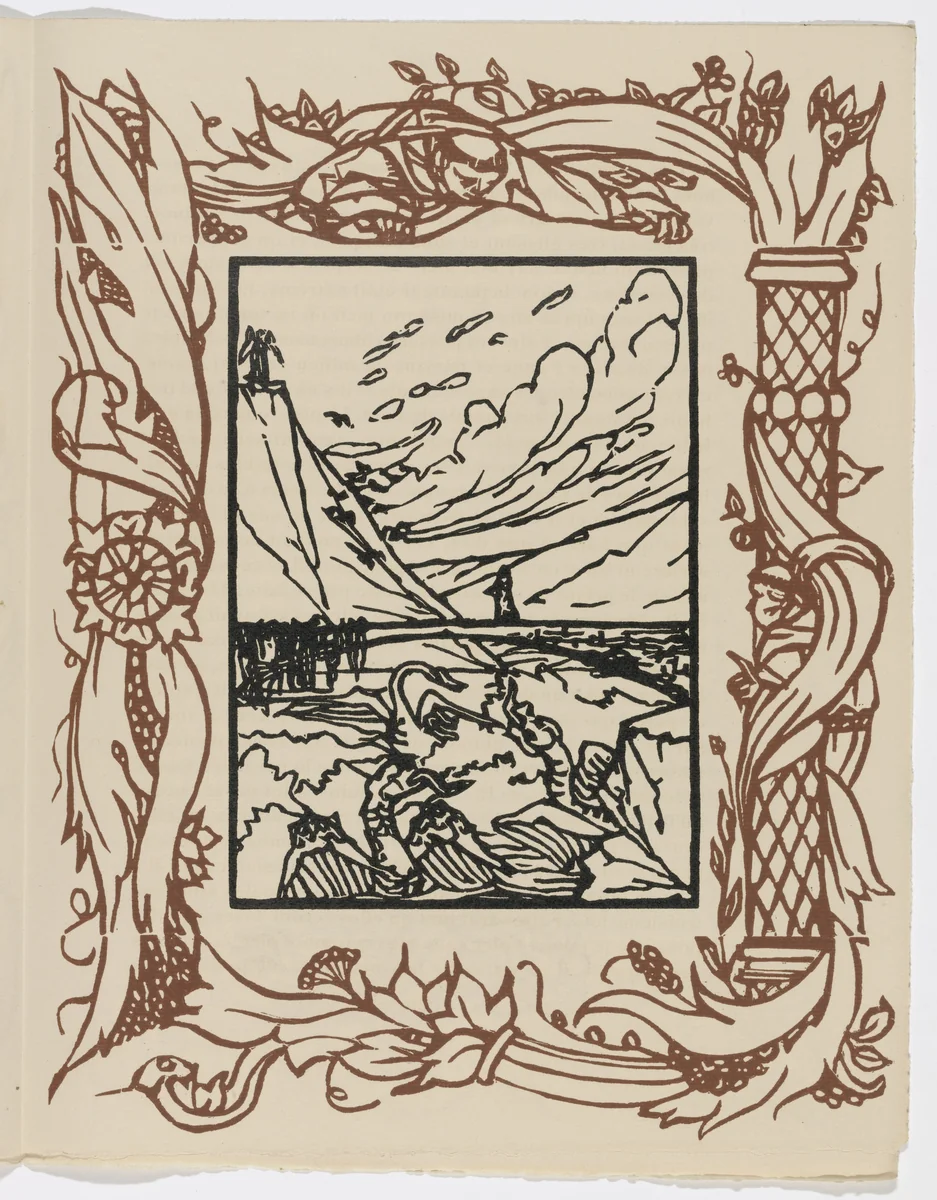 Plate (page 165) from Les Petites Fleurs de St. François (The Little Flowers of St. Francis) by Émile Bernard, illustrated book, 1928