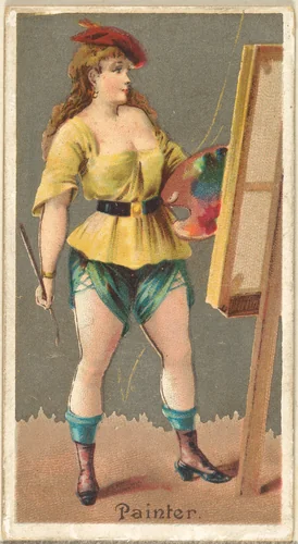 Painter, from the Occupations for Women series (N166) for Old Judge and Dogs Head Cigarettes by Goodwin & Company, print, 1887