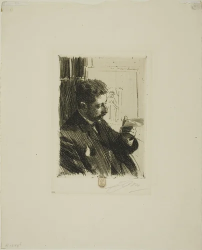 H. R. H. Prince Eugen of Sweden by Anders Zorn, print, 1891