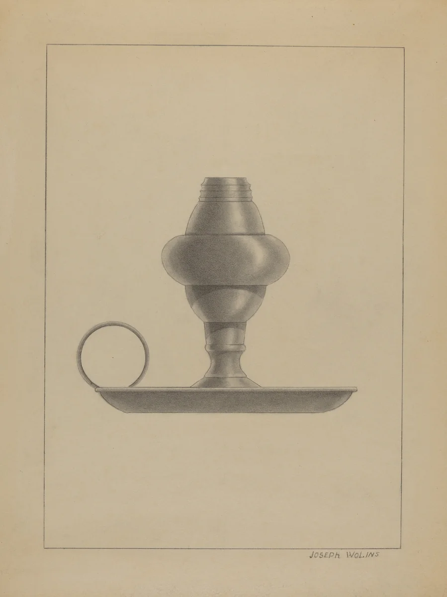 Lamp by Joseph Wolins, index of american design, 1936