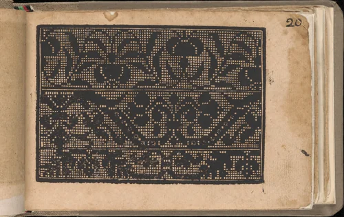 Schön newes Modelbuch (Page 20r) by Sigismundus Latomus, book, 1608