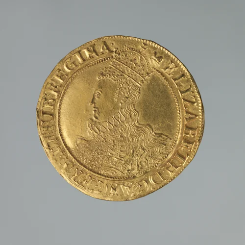 Crown gold sovereign of Elizabeth I by The Royal Mint, metalwork, 1588-1601