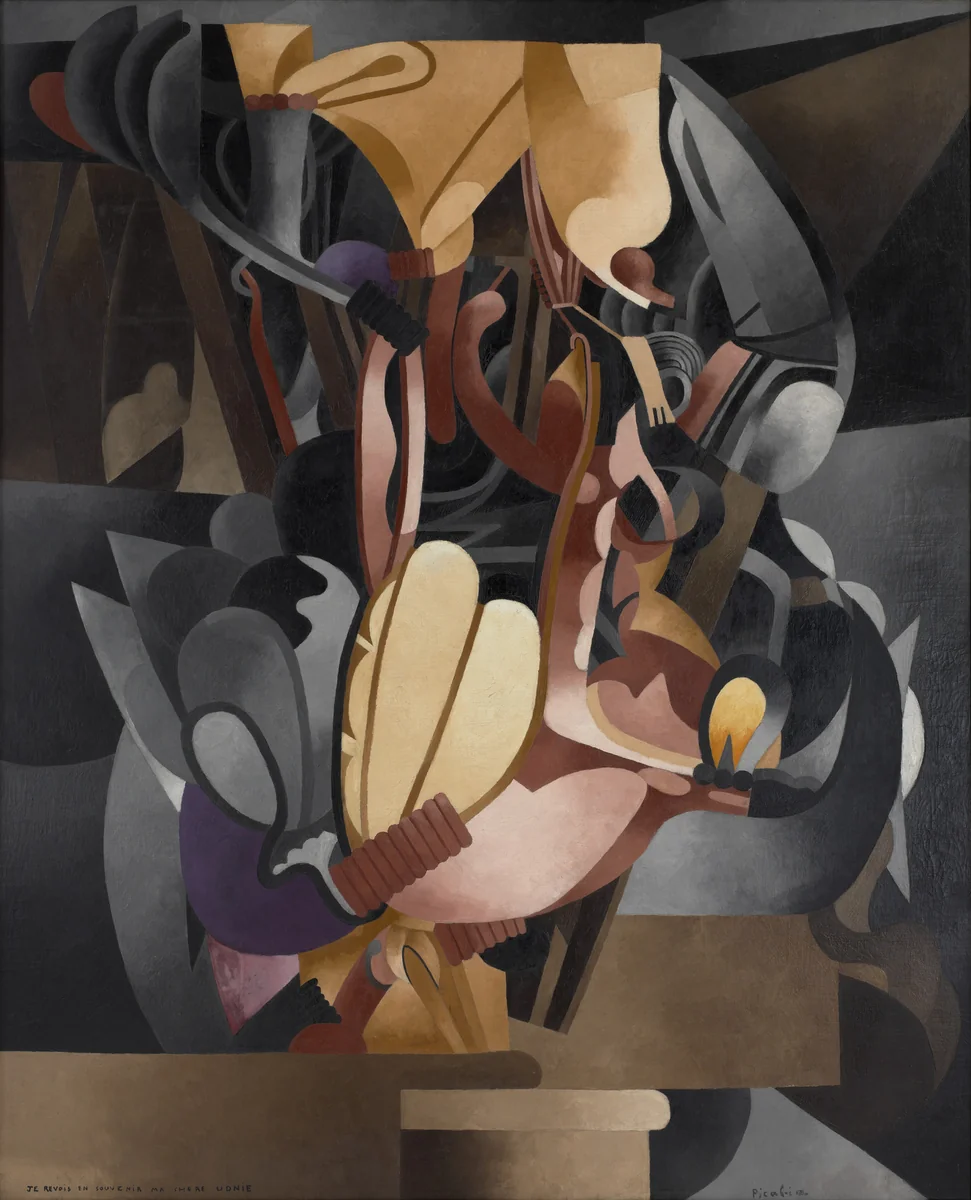 I See Again in Memory My Dear Udnie by Francis Picabia, painting, 1914