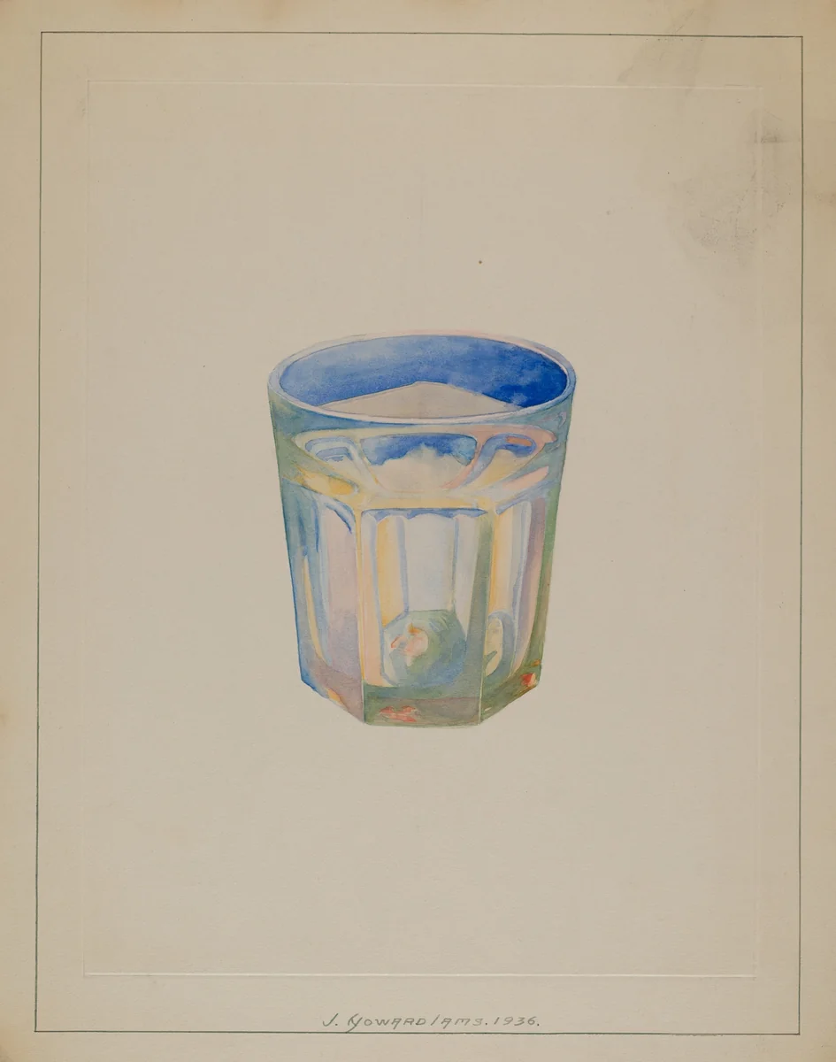 Glass by J. Howard Iams, index of american design, 1936
