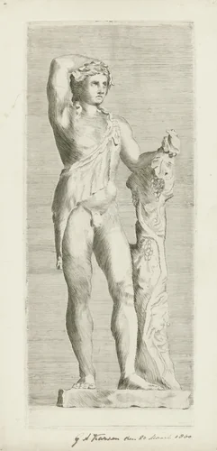 Herdersknaap by George Andries Karsen, print, 1860