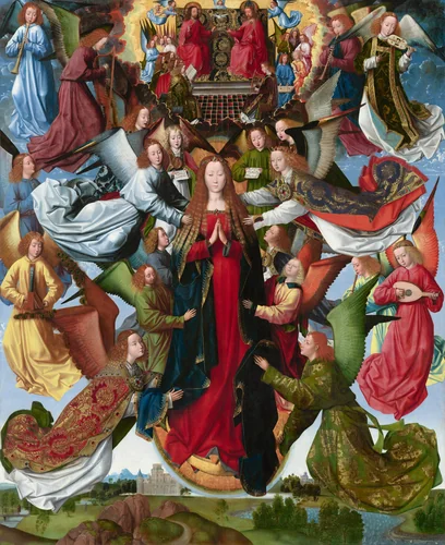 Mary, Queen of Heaven by Master of the Saint Lucy Legend, painting, 1485-1500