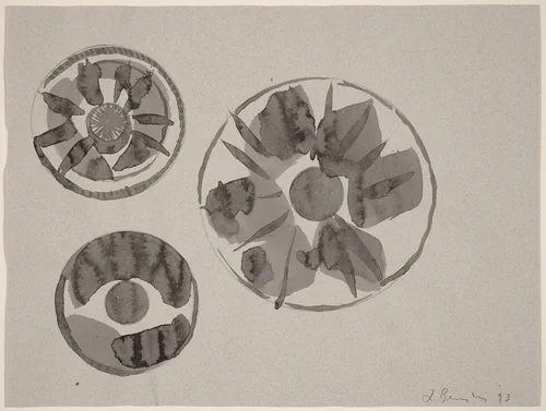 Emblematic Study 4 by Lynda Benglis, drawing, 1993