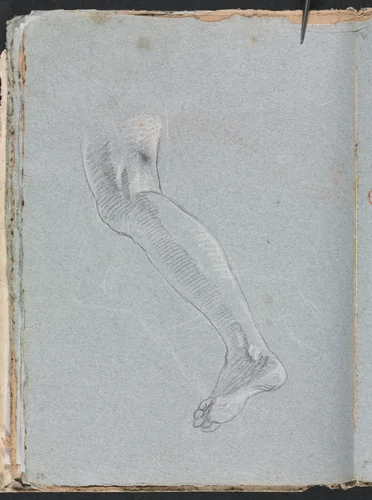 Verona Sketchbook: Left leg (page 28) by Francesco Lorenzi, book, 1760