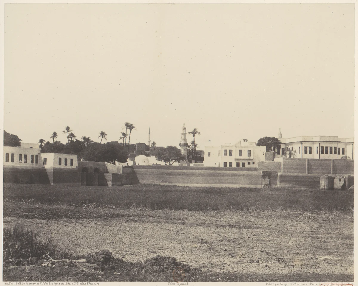 Syout, Constructions Modernes - le Divan, etc. by Félix Teynard, photograph, 1851-1852