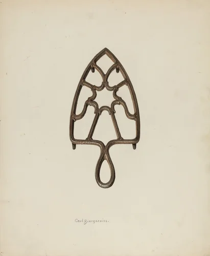 Flat Iron Stand by Carl Buergerniss, index of american design, 1941