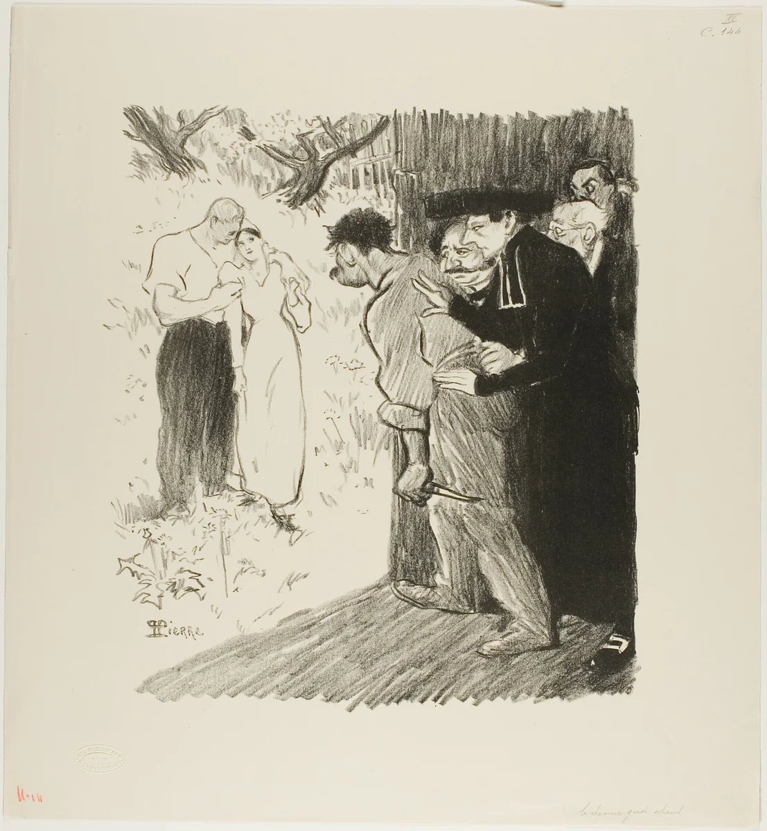 The Last Ambush by Théophile Alexandre Steinlen, print, 1894