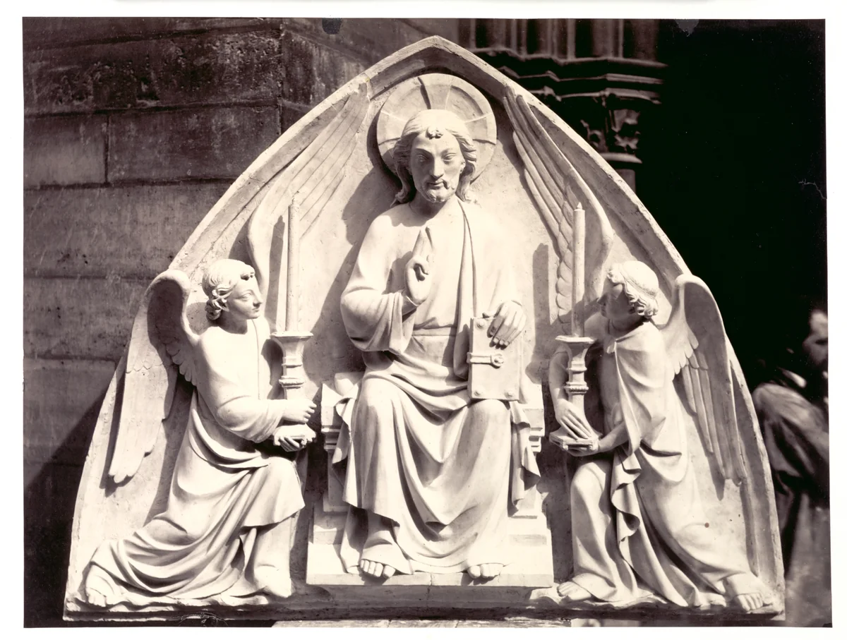 Tympanum, Strasbourg Cathedral by Charles Marville, photograph, 1858-1868