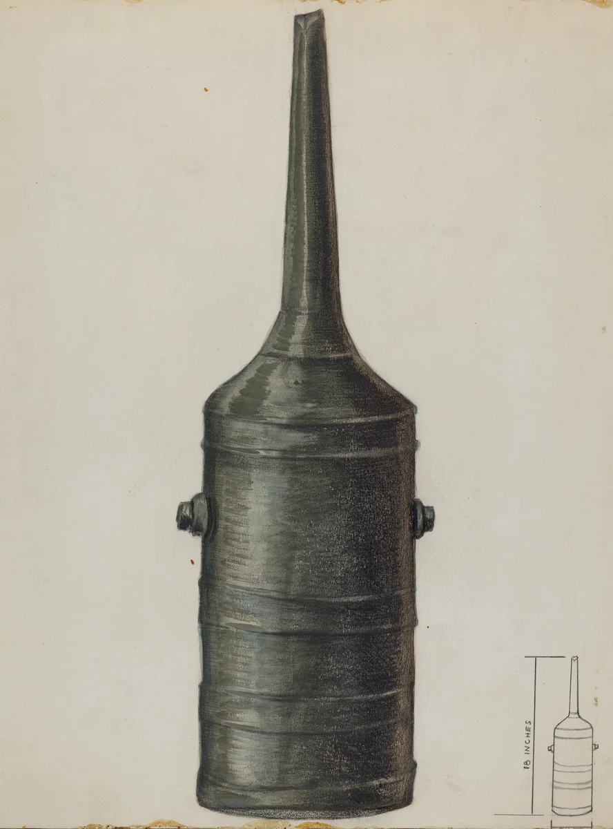Sausage Stuffer by Raymond Manupelli, index of american design, 1936