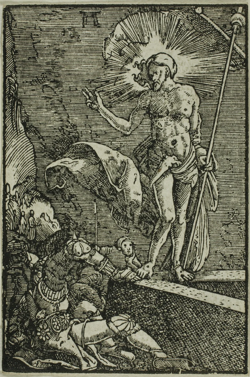 The Resurrection, from The Fall and Redemption of Man by Albrecht Altdorfer, print, 1510-1518