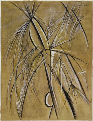 Rayonist Composition: Number 8 by Mikhail Larionov, drawing, 1913