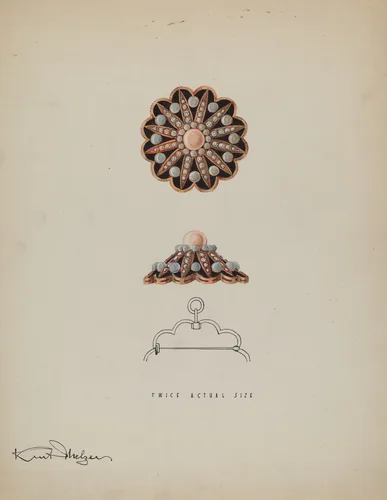 Brooch by Kurt Melzer, index of american design, 1936