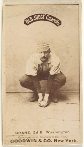 Samuel "Sam" Newhall Crane, 2nd Base, Washington Nationals, from the Old Judge series (N172) for Old Judge Cigarettes by Goodwin & Company, photograph, 1887
