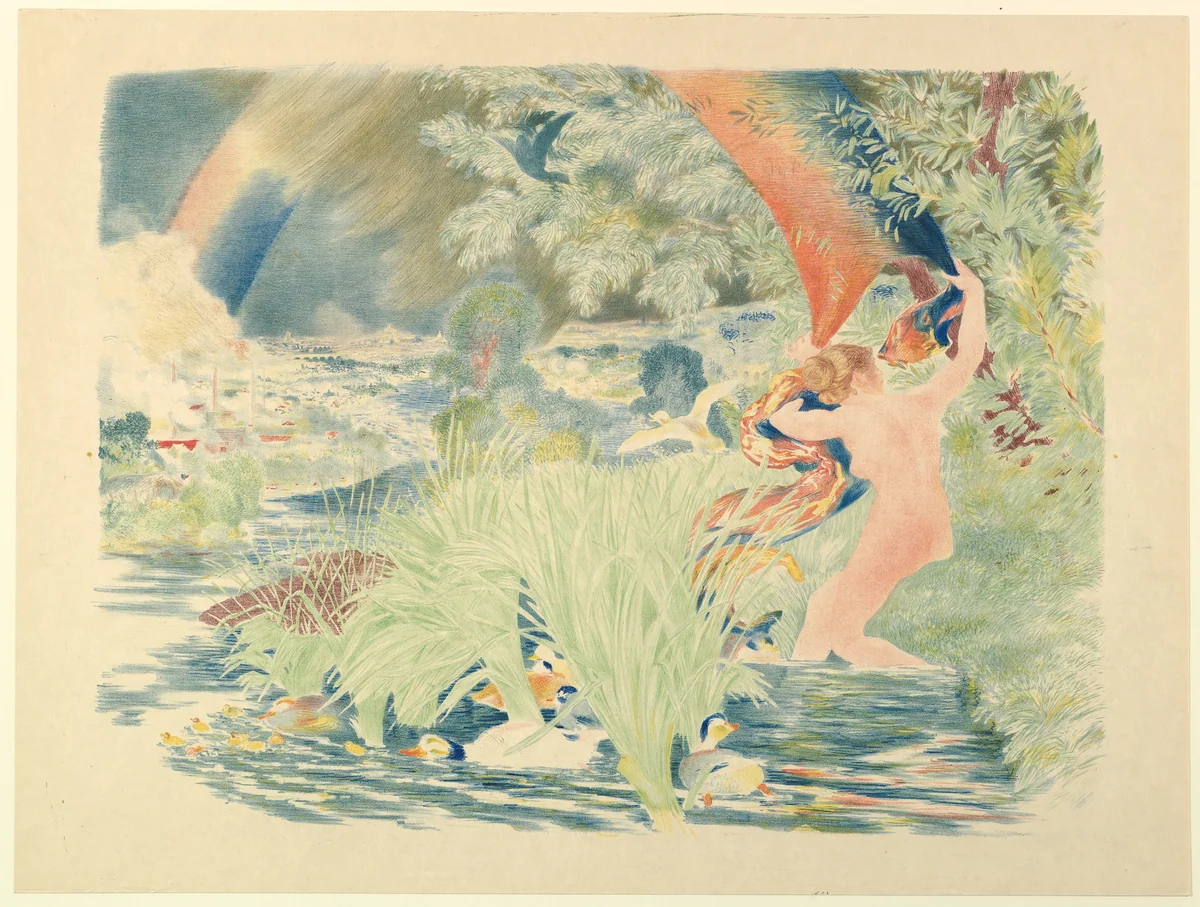 The Rainbow by Félix Bracquemond, print, 1893