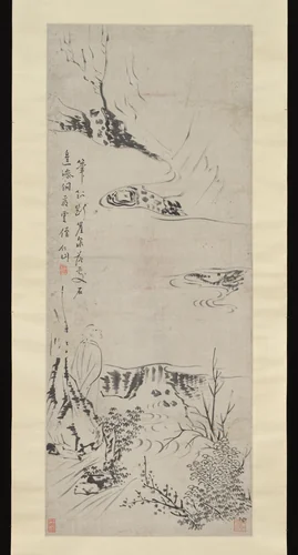 Monk Gazing at Clouds by Su Renshan, painting, 1814-1849