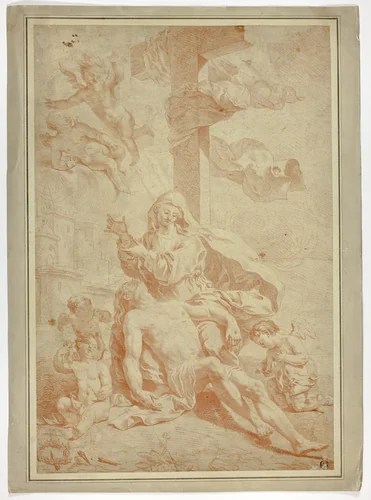 Pietá by Louis-Jean-François Lagrenée, print, 1745-1805