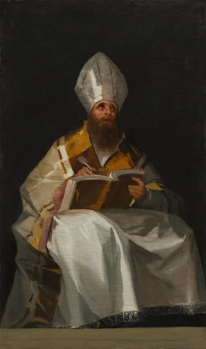 Saint Ambrose by Francisco de Goya, painting, 1796-1799